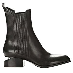 Alexander Wang Leather Anouck Cutout Chelsea Boots